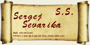Sergej Ševarika vizit kartica